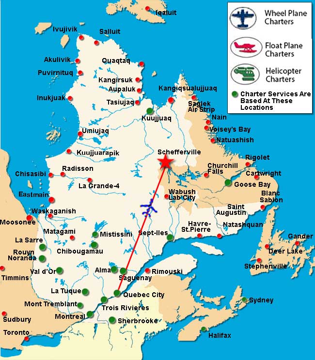 Quebec City Charter Flights
